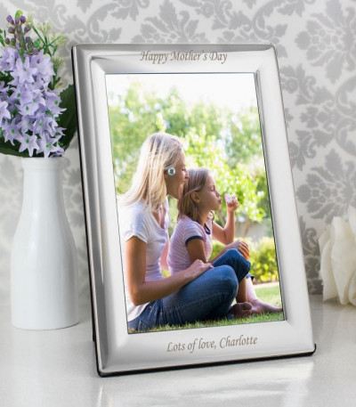 Silver Plated Personalised Photo Frame 7 x 5