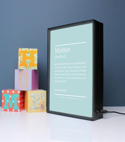 Personalised Dictionary Definition Light Box