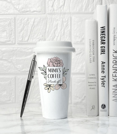 Personalised Hands Off Travel Mug