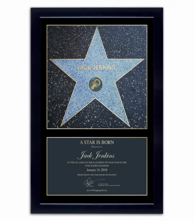 Personalised A Star Is Born Baby Award Poster