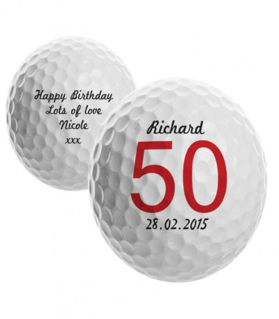 Personalised Big Numbers Birthday Golf Ball