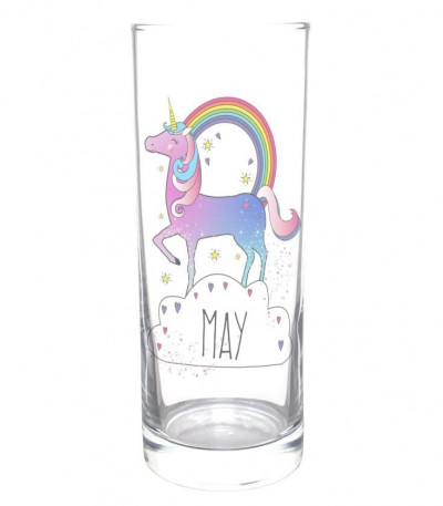 Personalised Unicorn Glass