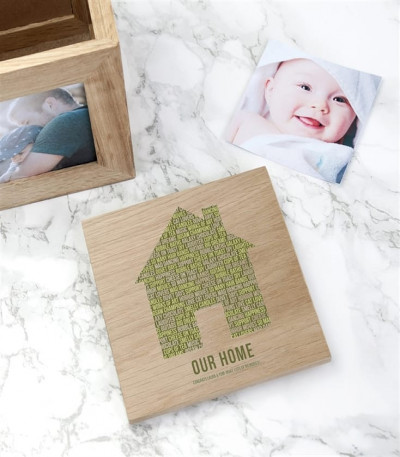 Personalised Home Wooden Photo Box