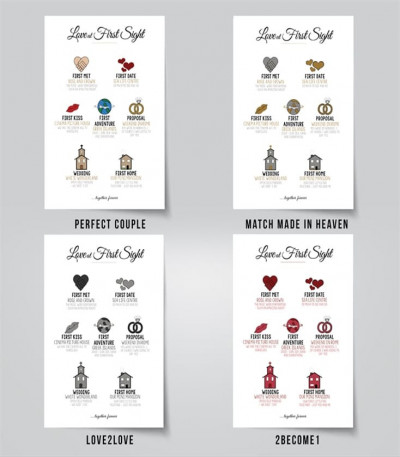 Personalised Love Story Poster