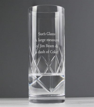 Crystal Personalised Hi-Ball Glass