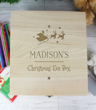 Personalised Wooden Christmas Eve Box