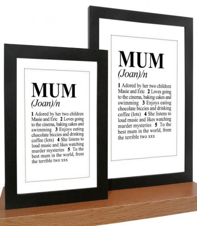 Dictionary Definition Personalised Mum Print