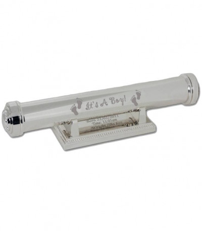 Personalised Birth Certificate Holder With Stand