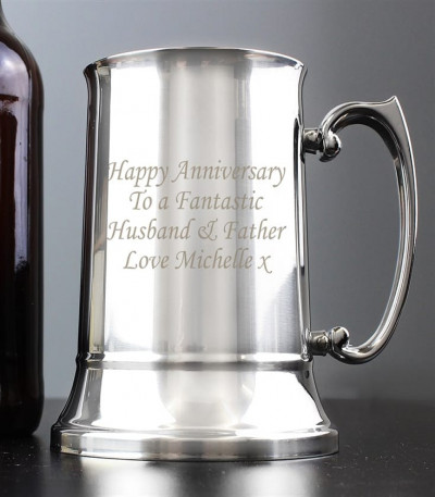 Stainless Steel Personalised Tankard