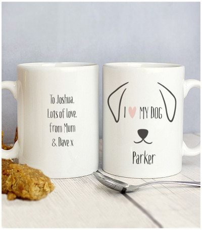 Personalised Dog Features Mug