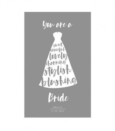 Personalised Bride Poster