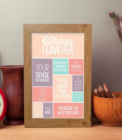 10 Things I Love About My Mum Poster