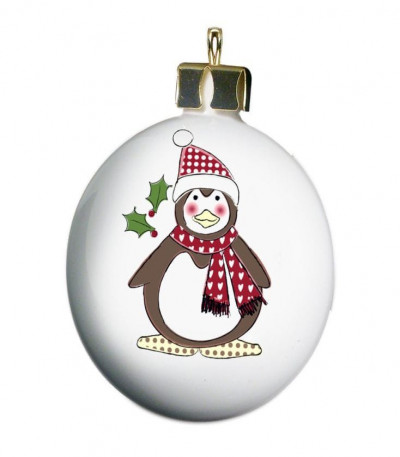 Personalised Penguin Bauble