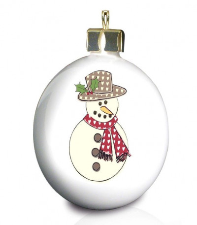 Personalised Snowman Bauble