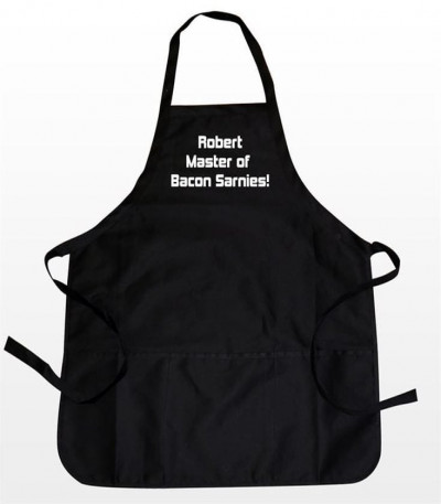 Black Personalised Apron - ﻿Trigife