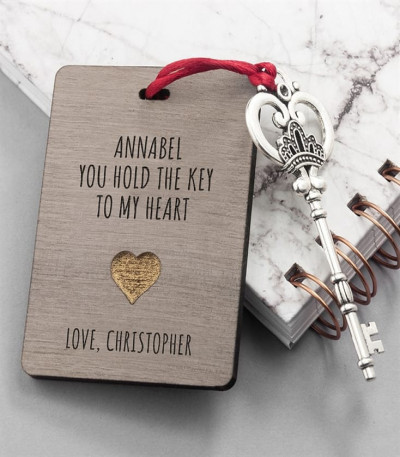 The Key To My Heart Personalised Keepsake