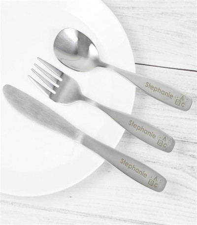 Personalised Children's Cutlery Set