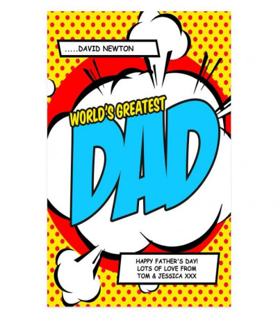 Personalised World's Greatest Dad Poster