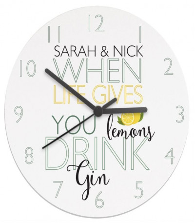 'When Life Gives You Lemons' Gin Clock