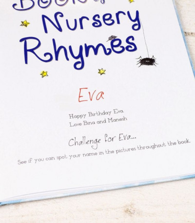 Personalised My Book Of Nursery Rhymes