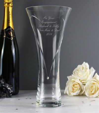 Personalised Heart Vase