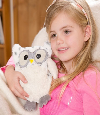 Snowy Hooty Plush - Heatable Owl