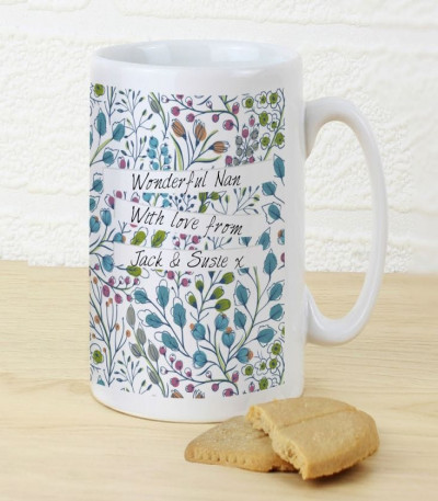 Floral Mug and Coaster Set