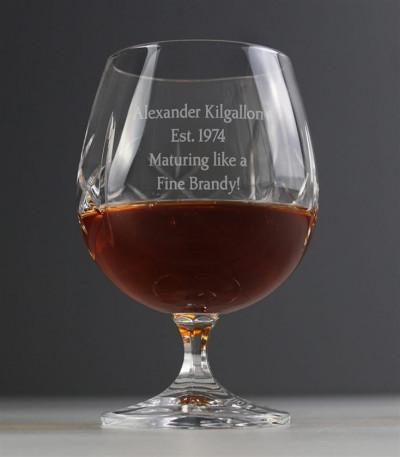 Crystal Personalised Brandy Glass - Small