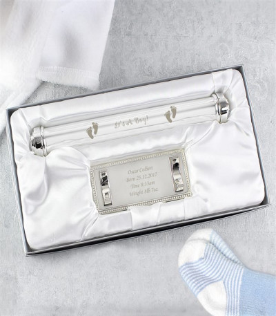 Personalised Birth Certificate Holder With Stand