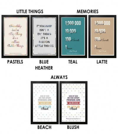 Personalised Friendship Prints - Sentimental Quotes