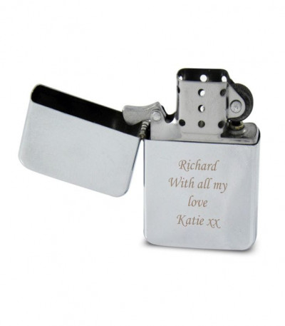 Engraved Lighter - Chrome