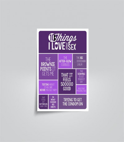 10 Things I Love About Sex Poster