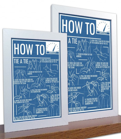 How To Tie A Tie Poster