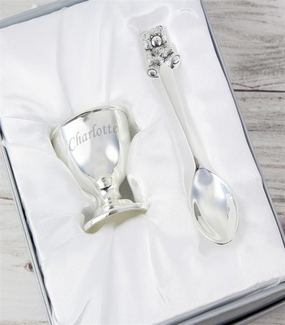 Personalised Egg Cup and Spoon