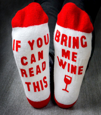 Bring Me Wine Socks