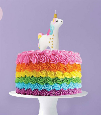 Unicorn Birthday Candle