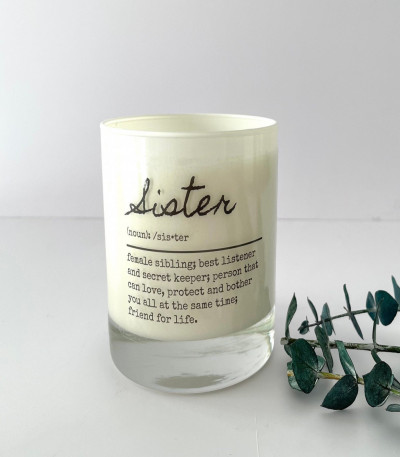 Sister Definition Candle