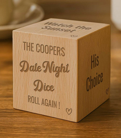 Personalised Wooden Dice