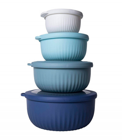 Plastic Meal Prep Bowl Set with Lids