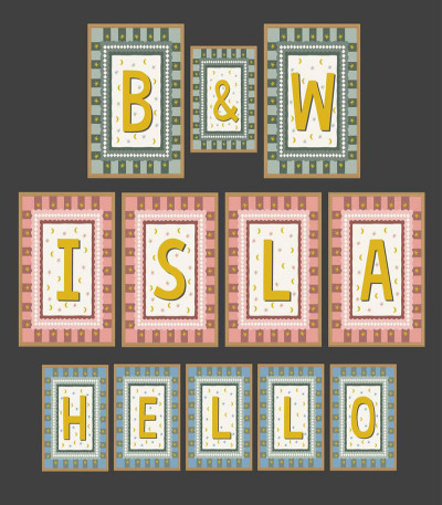 Personalised Initial Colour In Print