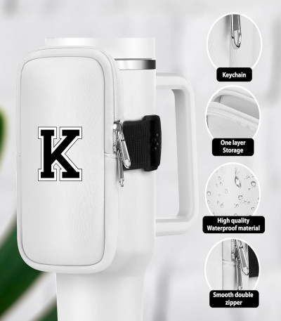 Water Bottle Carrier Bag with Zipper Pocket