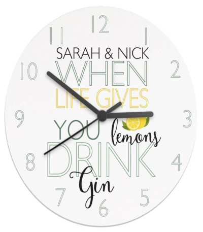 'When Life Gives You Lemons' Gin Clock