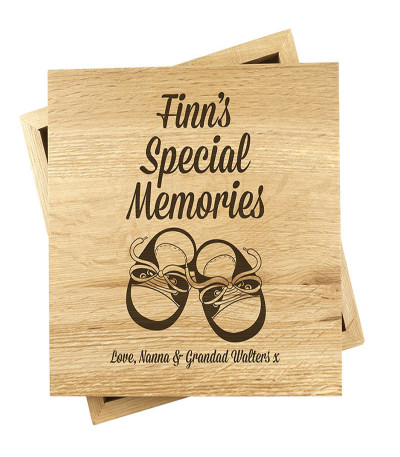 Baby Boy Keepsake Box Photo Cube