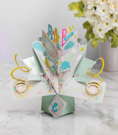 Pop Up Baby Shower Card