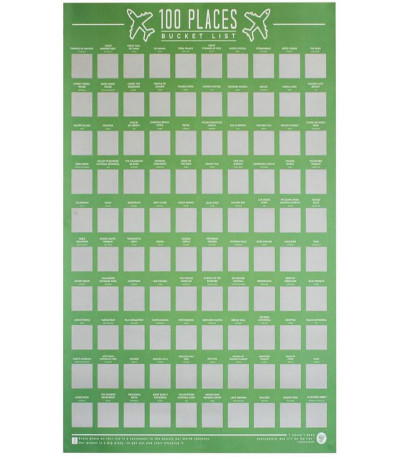 100 Places Scratch Off Bucket List