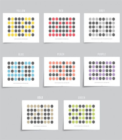 Personalised Circles 21st Birthday Poster