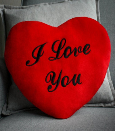 Heart Shaped Cushion - I Love You