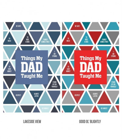 Things My Dad Taught Me Personalised Poster