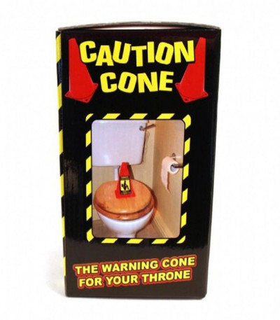 Toxic Gases Toilet Caution Cone