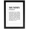 Dictionary Definition Personalised Mum Print